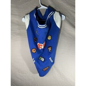 FuzzYard Treats Dog Hoodie Sweater Blue Size 7 Patch Large Pet Apparel
